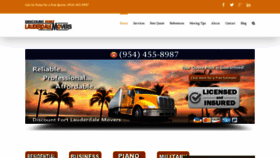 What Moversftlauderdale.com website looked like in 2020 (3 years ago)