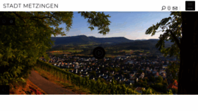 What Metzingen.de website looked like in 2020 (3 years ago)