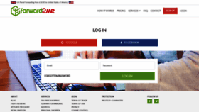 What My.forward2me.com website looked like in 2020 (3 years ago)