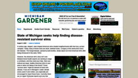 What Michigangardener.com website looked like in 2020 (3 years ago)