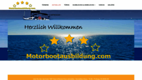 What Motorbootausbildung.com website looked like in 2020 (3 years ago)