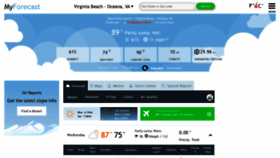 What Myforecast.com website looked like in 2020 (3 years ago)