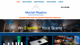 What Moriahplastics.co.za website looked like in 2020 (3 years ago)