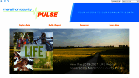 What Marathoncountypulse.org website looked like in 2020 (3 years ago)