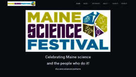 What Mainesciencefestival.org website looked like in 2020 (3 years ago)