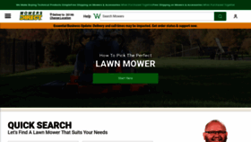What Mowersdirect.com website looked like in 2020 (3 years ago)
