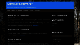 What Mnbryant.com website looked like in 2020 (3 years ago)