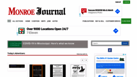 What Monroecountyjournal.com website looked like in 2020 (3 years ago)