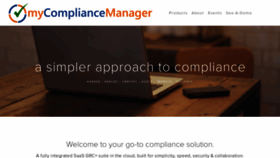What Mycompliancemanager.com website looked like in 2020 (3 years ago)