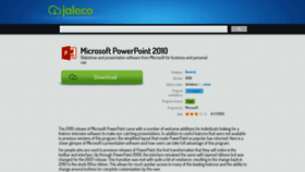 What Microsoft-powerpoint-2010.jaleco.com website looked like in 2020 (3 years ago)