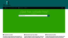 What Mis-suenos.org website looked like in 2020 (3 years ago)