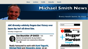 What Michaelsmithnews.com website looked like in 2020 (3 years ago)