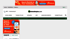 What Muskokaregion.com website looked like in 2020 (3 years ago)