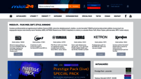 What Midi24.pl website looked like in 2020 (6 years ago)