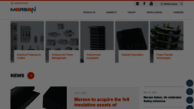 What Mersen.com website looked like in 2020 (3 years ago)