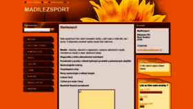 What Madilezsport.cz website looked like in 2020 (3 years ago)