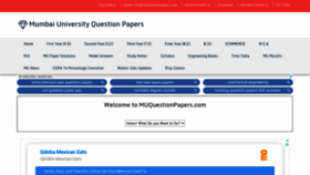 What Muquestionpapers.com website looked like in 2020 (3 years ago)