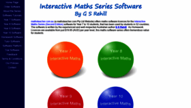 What Mathsteacher.com.au website looked like in 2020 (3 years ago)