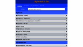 What Mp3indir.club website looked like in 2020 (3 years ago)
