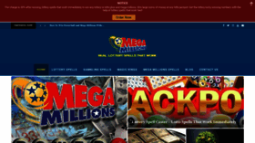 What Megamillionzlottery.com website looked like in 2020 (3 years ago)