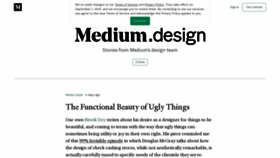 What Medium.design website looked like in 2020 (3 years ago)