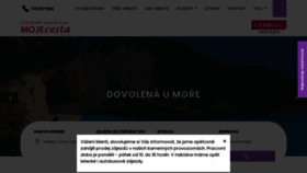 What Mojecesta.cz website looked like in 2020 (3 years ago)