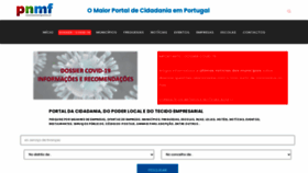 What Municipiosefreguesias.pt website looked like in 2020 (3 years ago)
