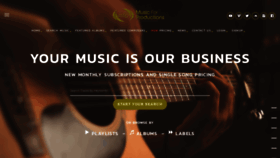 What Musicforproductions.com website looked like in 2020 (3 years ago)