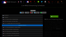 What Mlbstream.me website looked like in 2020 (3 years ago)