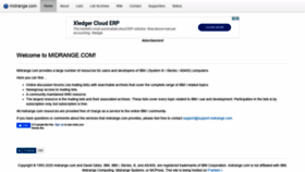 What Midrange.com website looked like in 2020 (4 years ago)