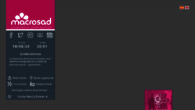 What Macrosad.es website looked like in 2020 (4 years ago)