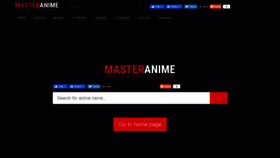 What Masteranime.vip website looked like in 2020 (3 years ago)