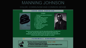 What Manningjohnson.org website looked like in 2020 (3 years ago)