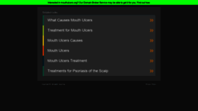 What Mouthulcers.org website looked like in 2020 (3 years ago)