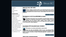 What Marusz.net website looked like in 2020 (3 years ago)
