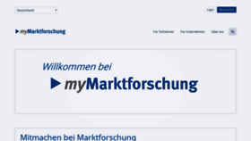 What Mymarktforschung.de website looked like in 2020 (3 years ago)