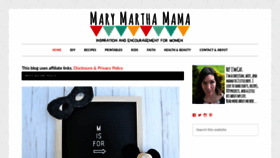 What Marymarthamama.com website looked like in 2020 (3 years ago)