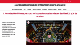 What Mbsr-instructores.org website looked like in 2020 (3 years ago)