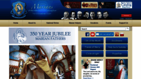 What Marian.org website looked like in 2020 (3 years ago)