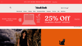 What Modcloth.com website looked like in 2020 (3 years ago)