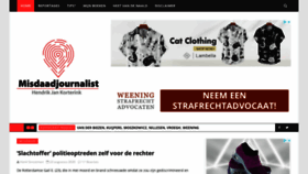 What Misdaadjournalist.nl website looked like in 2020 (3 years ago)