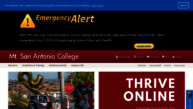 What Mtsac.edu website looked like in 2020 (3 years ago)