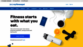 What Myfitnesspal.com website looked like in 2020 (3 years ago)