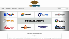 What Medresearch.in website looked like in 2020 (3 years ago)