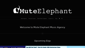 What Mute-elephant-music.co.uk website looked like in 2020 (3 years ago)