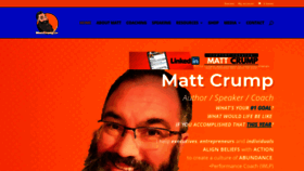 What Mattcrump.tv website looked like in 2020 (3 years ago)