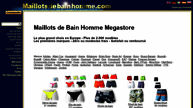 What Maillotsdebainhomme.com website looked like in 2020 (3 years ago)