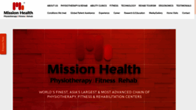 What Missionhealth.co.in website looked like in 2020 (3 years ago)
