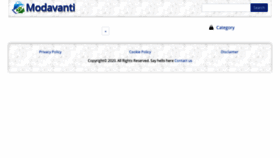 What Modavanti.com website looked like in 2020 (3 years ago)