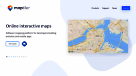 What Maptiler.com website looked like in 2020 (3 years ago)